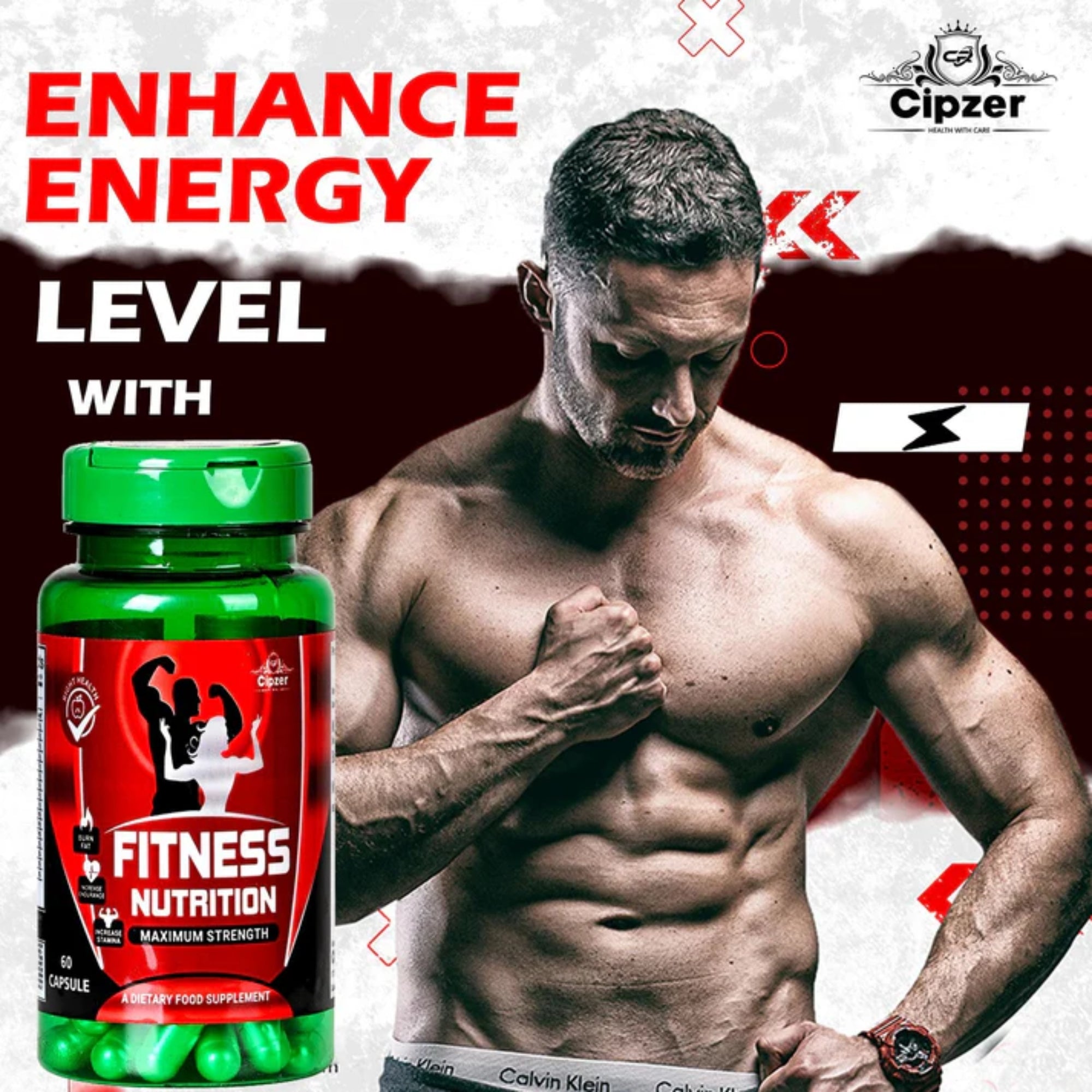 Cipzer Fitness Nutrition Maximum Strength Capsules | Grocsy