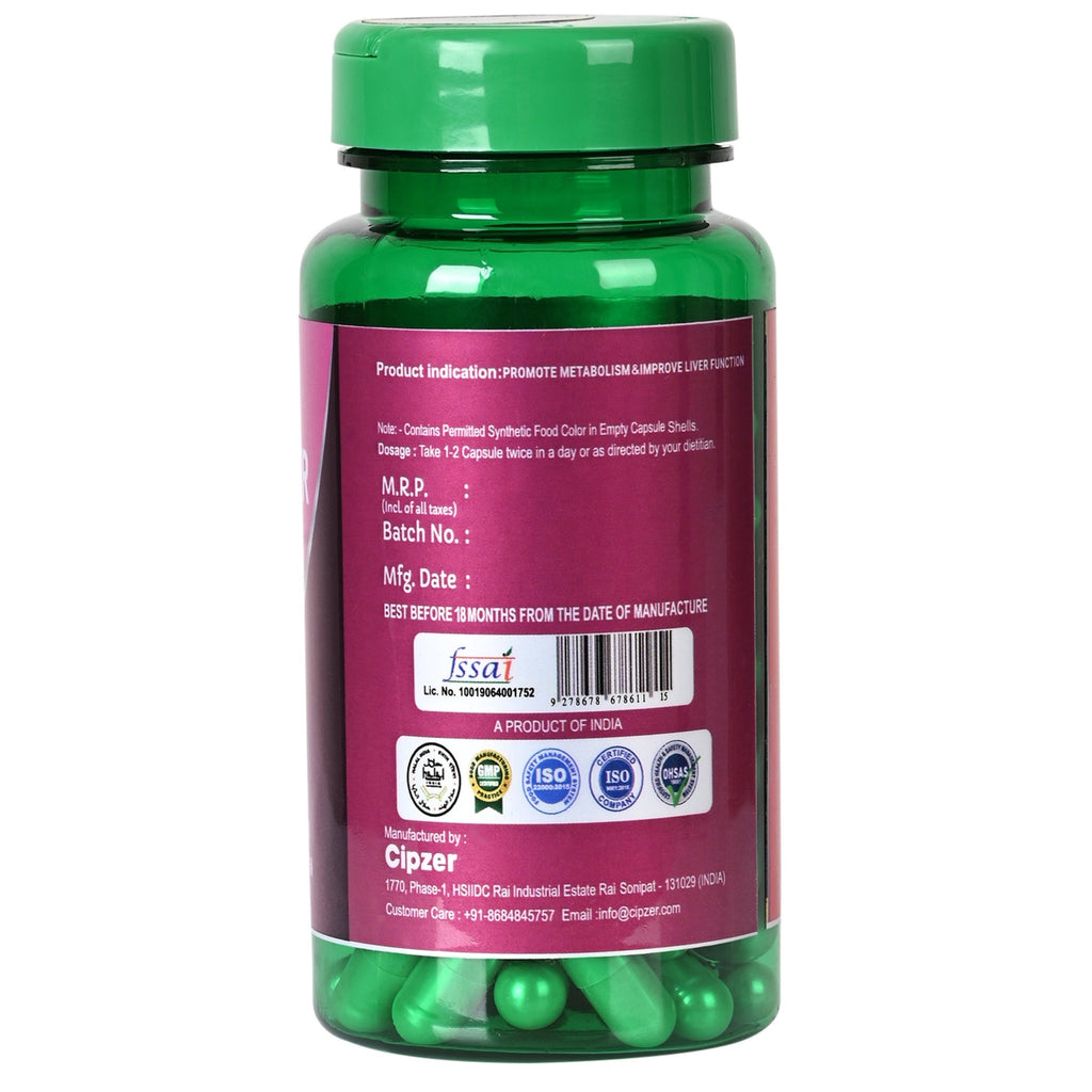 Cipzer Fatty Liver Solution Capsules | Grocsy