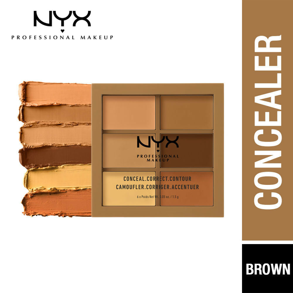 NYX Professional Makeup Conceal, Correct, Contour Palette - 3CP03 Deep/Profond | Grocsy