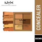 NYX Professional Makeup Conceal, Correct, Contour Palette - 3CP03 Deep/Profond | Grocsy