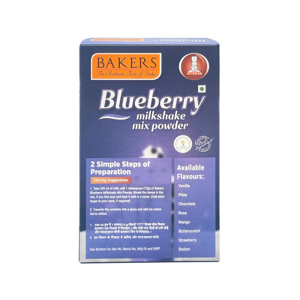 BAKERS Milk Shake Mix Powder - Blueberry Flavor | Grocsy