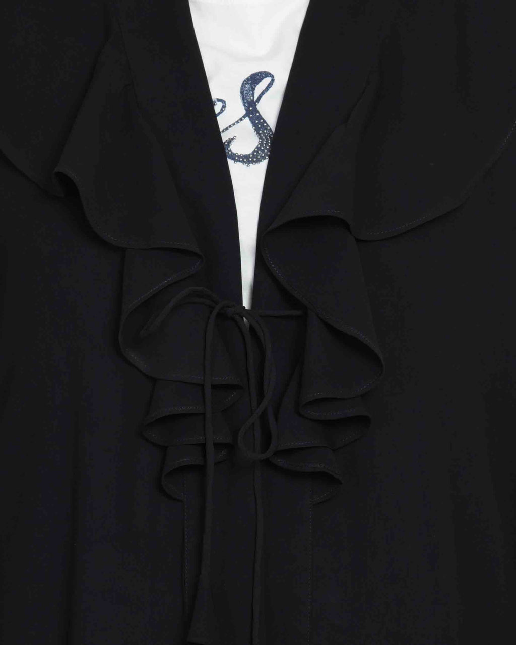 Bashariya Long Cardigan With Bell Sleeves Without Inner Abaya - Black | Grocsy