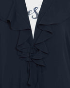 Bashariya Long Cardigan With Bell Sleeves Without Inner Abaya NavyBlue | Grocsy