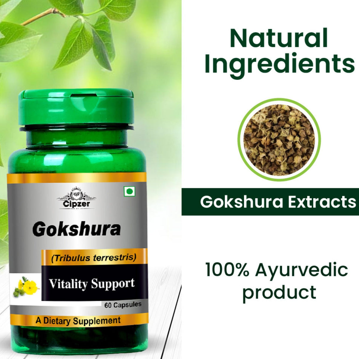 Cipzer Gokshura Capsules | Grocsy