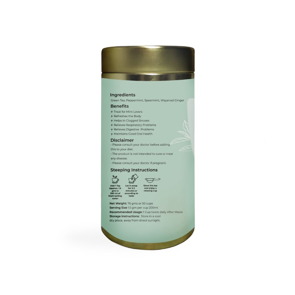 Shuddh Natural Moroccan Mint Green Tea | Grocsy