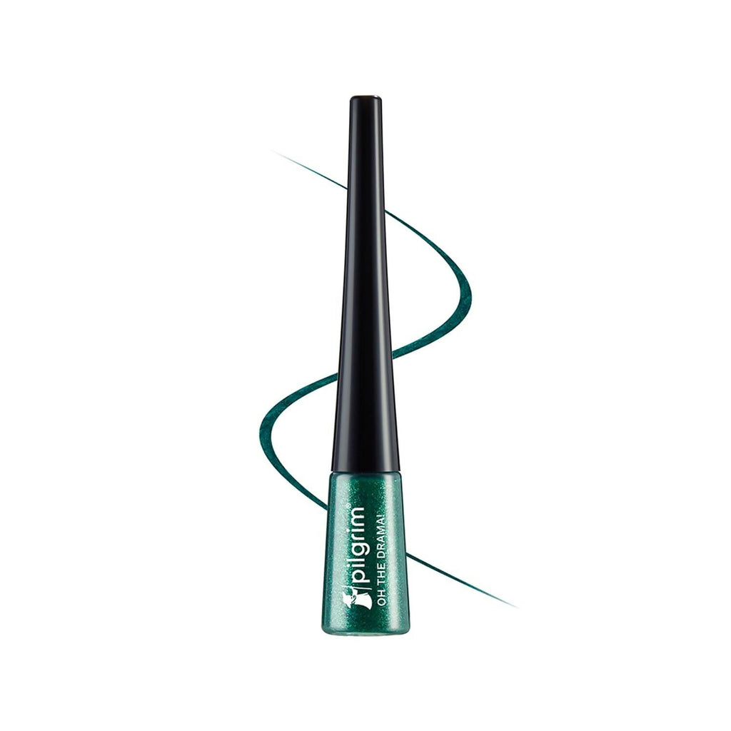 Pilgrim Metallic Eyeliner Green Envy, Long Lasting & Smudge Proof Enriched With Argan Oil | Grocsy