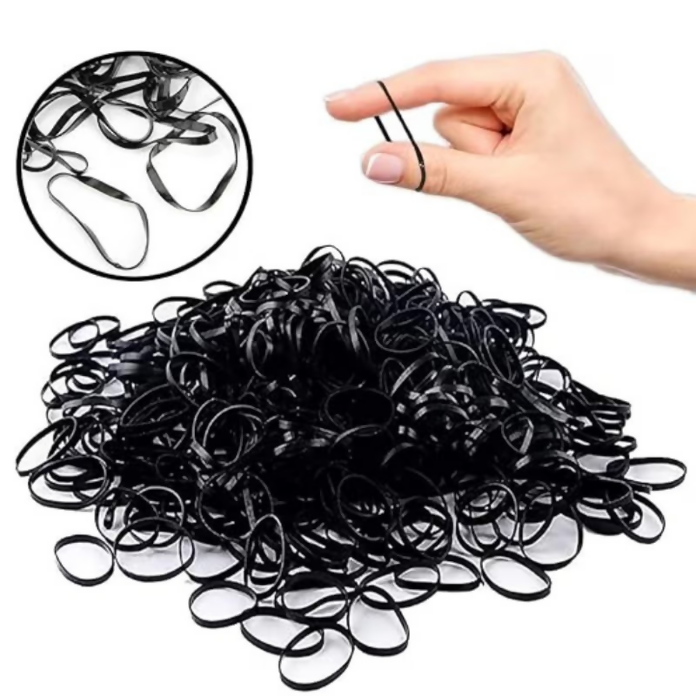 Bronson Professional Rubber Band Soft & Smooth Basic Everyday Wear Thin Elastics Stretchy Hair Tie | Grocsy