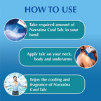 Navratna Cool Mint Fresh Talc | Grocsy