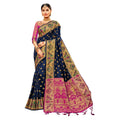 Vamika Royal Blue Designer Weaving Banrasi Silk Saree | Grocsy