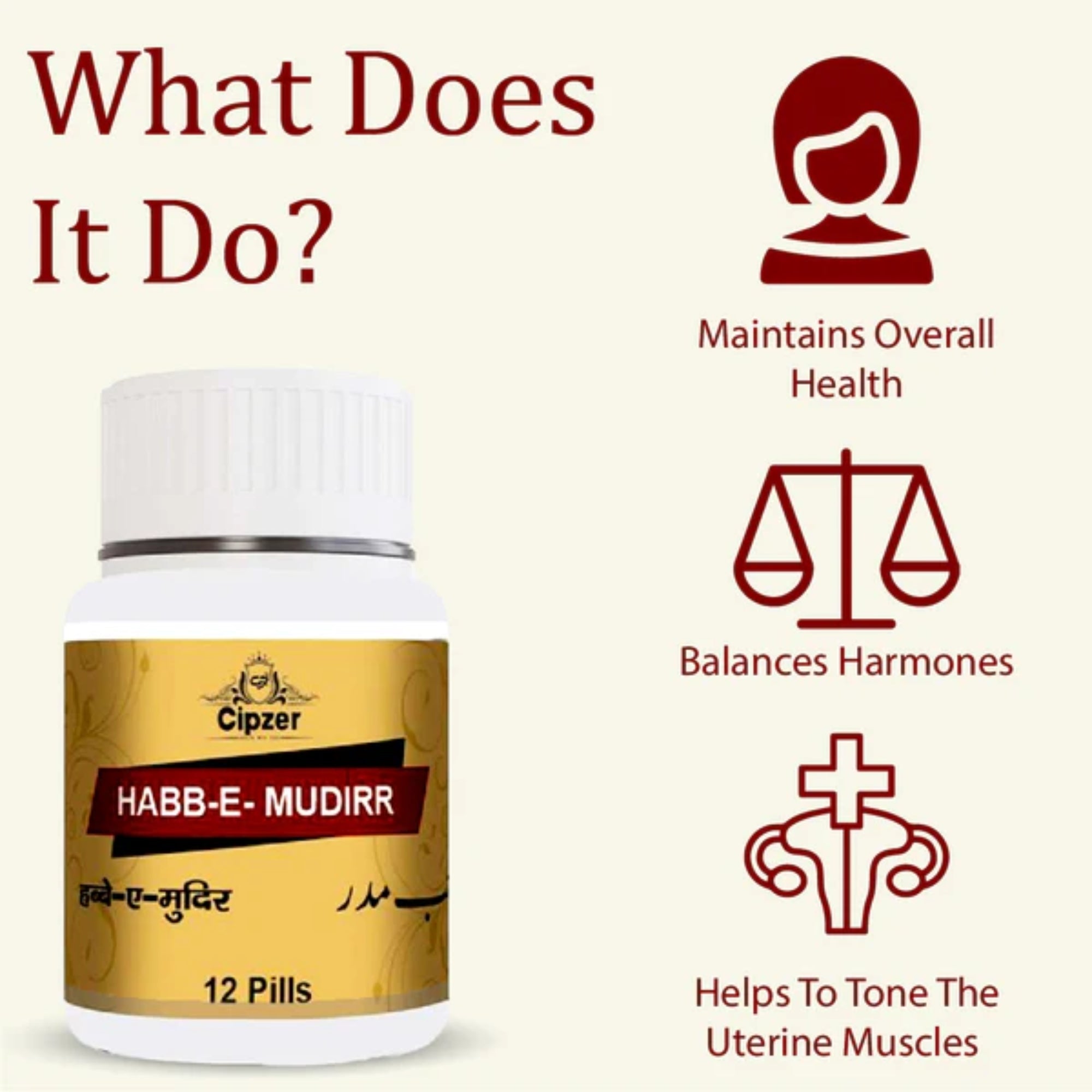 Cipzer Habb-e-Mudirr Pills | Grocsy
