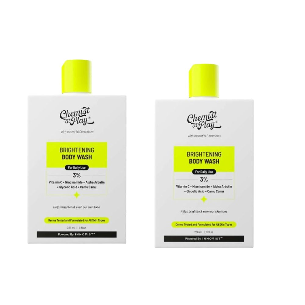 Chemist At Play Brightening Body Wash for Reduces Fades Dark Spots, Evens out Skin Tone Vitamin C with Camu Camu | Grocsy