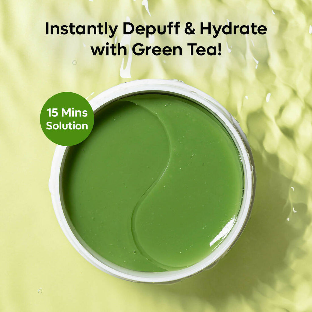 mCaffeine Green Tea Hydrogel Under Eye Patches for Fine Lines | Grocsy