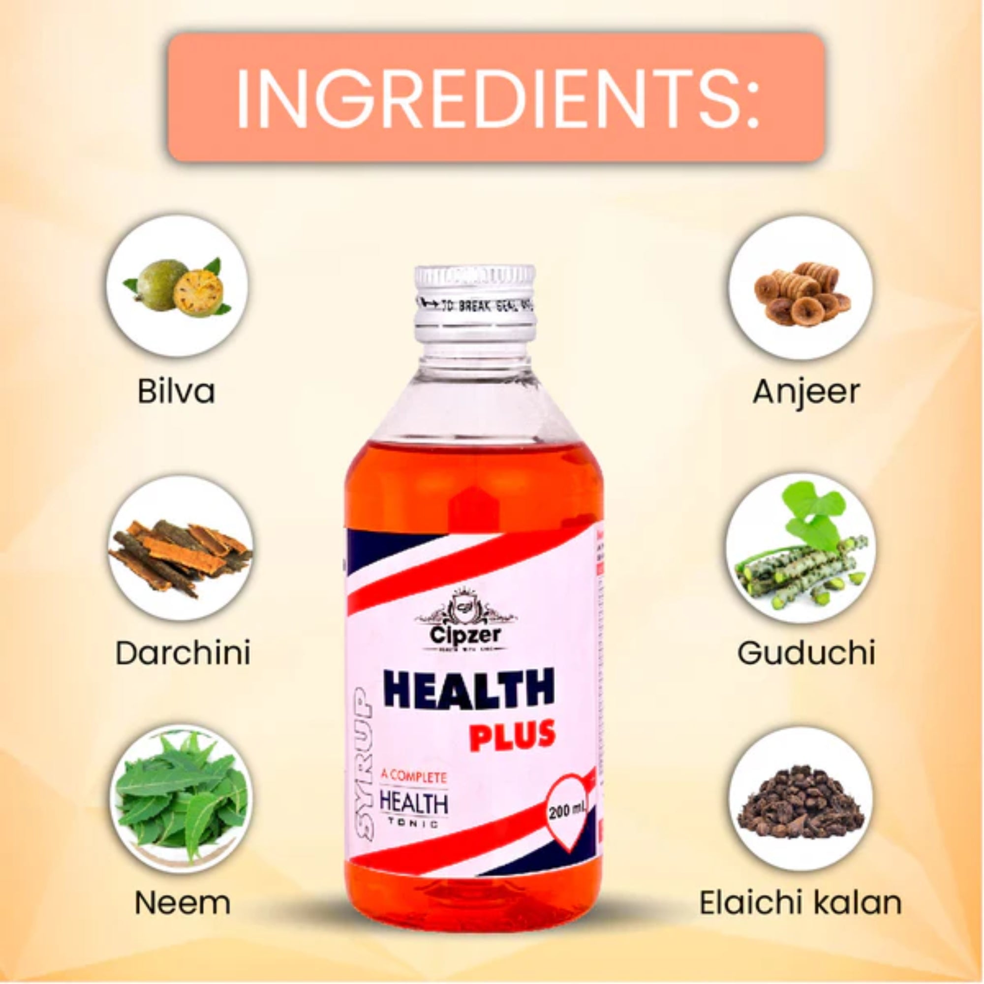Cipzer Health Plus Syrup | Grocsy
