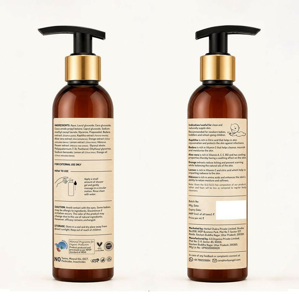 Herby Angel Ultra Gentle Body Cleanser for Babies and Kids | Grocsy