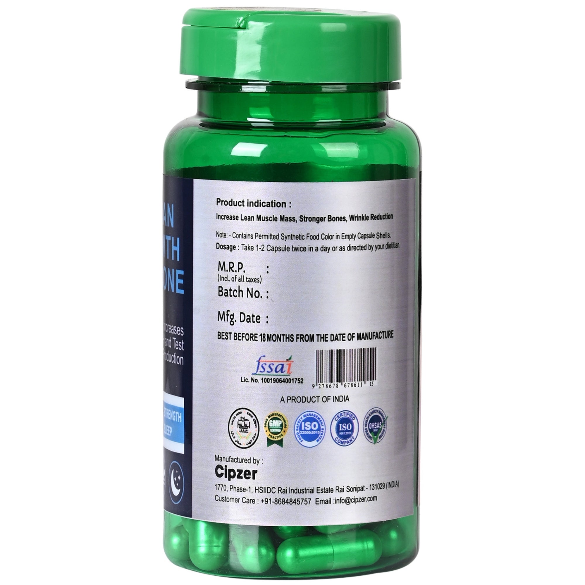Cipzer Human Growth Harmone Capsules | Grocsy