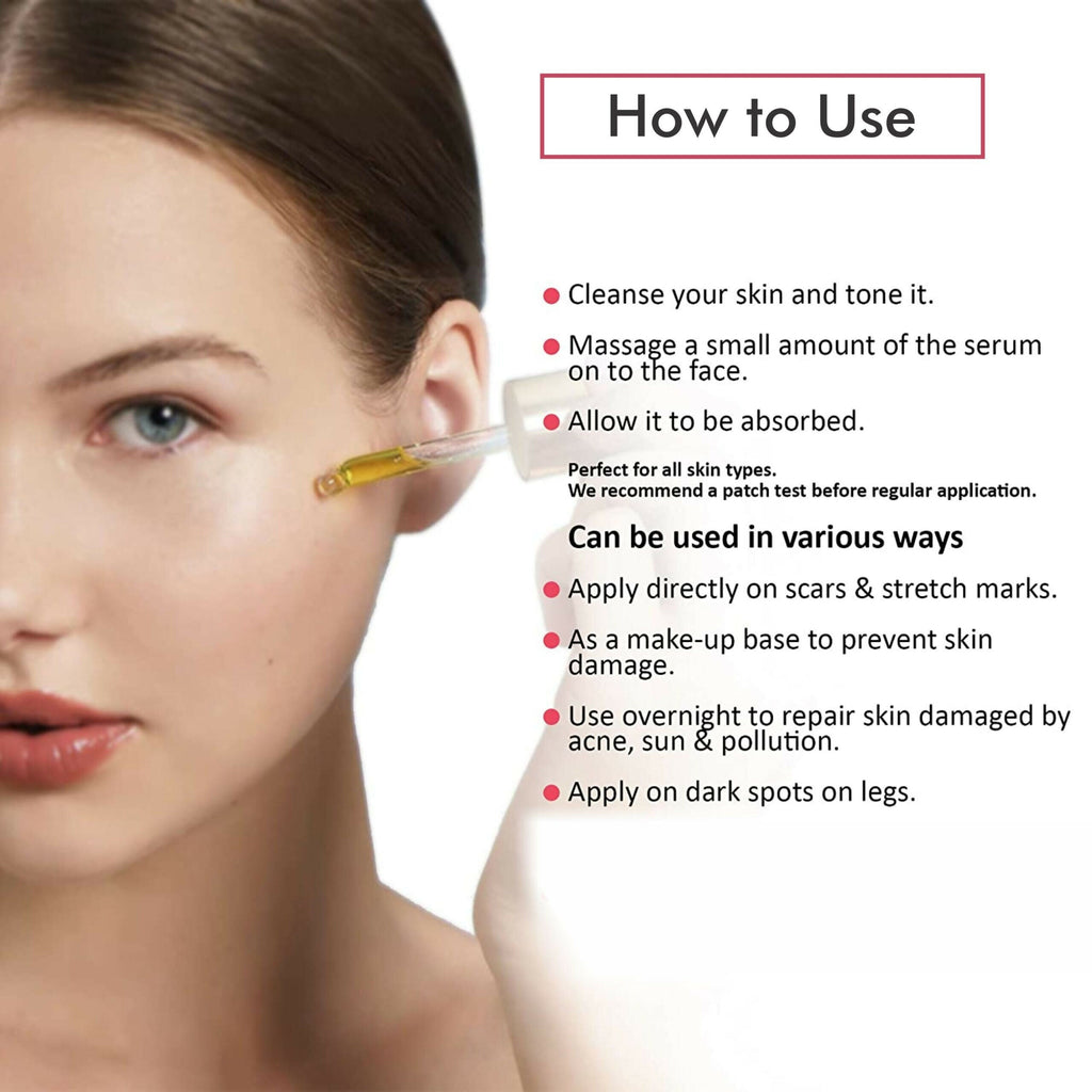 Dravida Organics Rose Hip Radiant Glow Face Serum for Men & Women | Grocsy