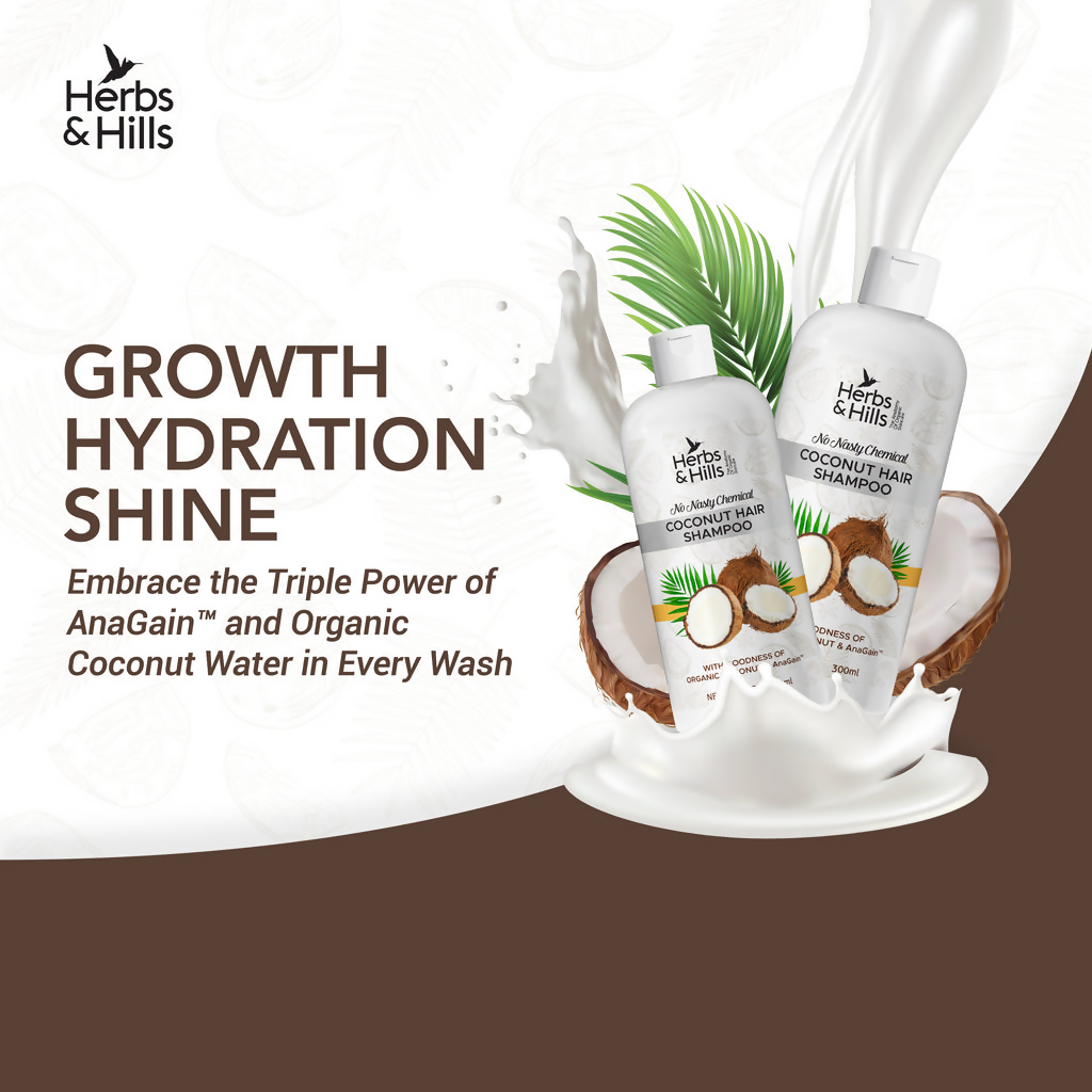 Herbs & Hills Coconut Hair Shampoo | Grocsy