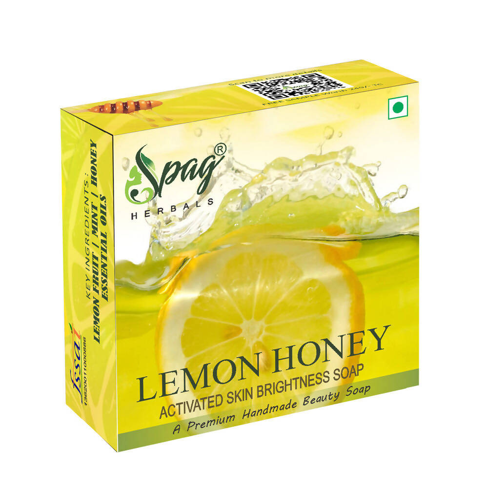 Spag Herbals Lemon Honey Handmade Beauty Soap | Grocsy