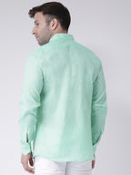 RIAG Green Men's Full Sleeves Shirt | Grocsy