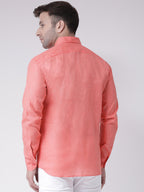 RIAG Orange Men's Full Sleeves Shirt | Grocsy