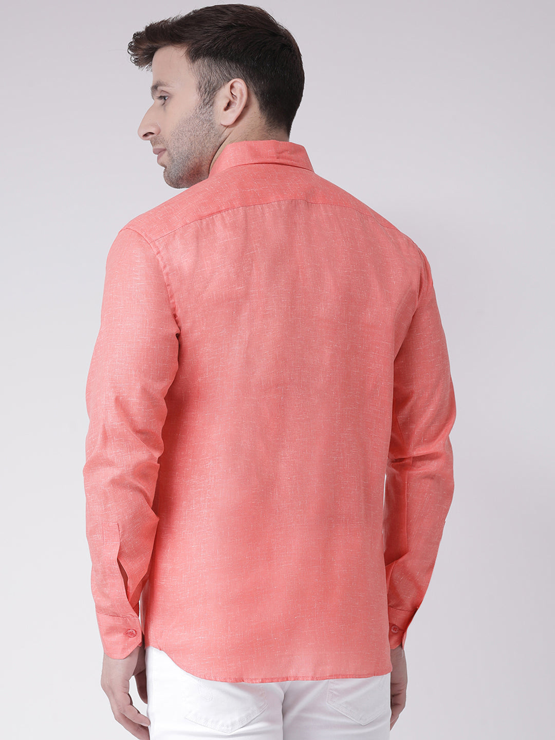RIAG Orange Men's Full Sleeves Shirt | Grocsy