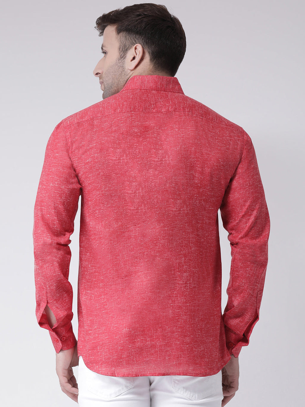 RIAG Red Men's Full Sleeves Shirt | Grocsy