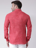 RIAG Red Men's Full Sleeves Shirt | Grocsy