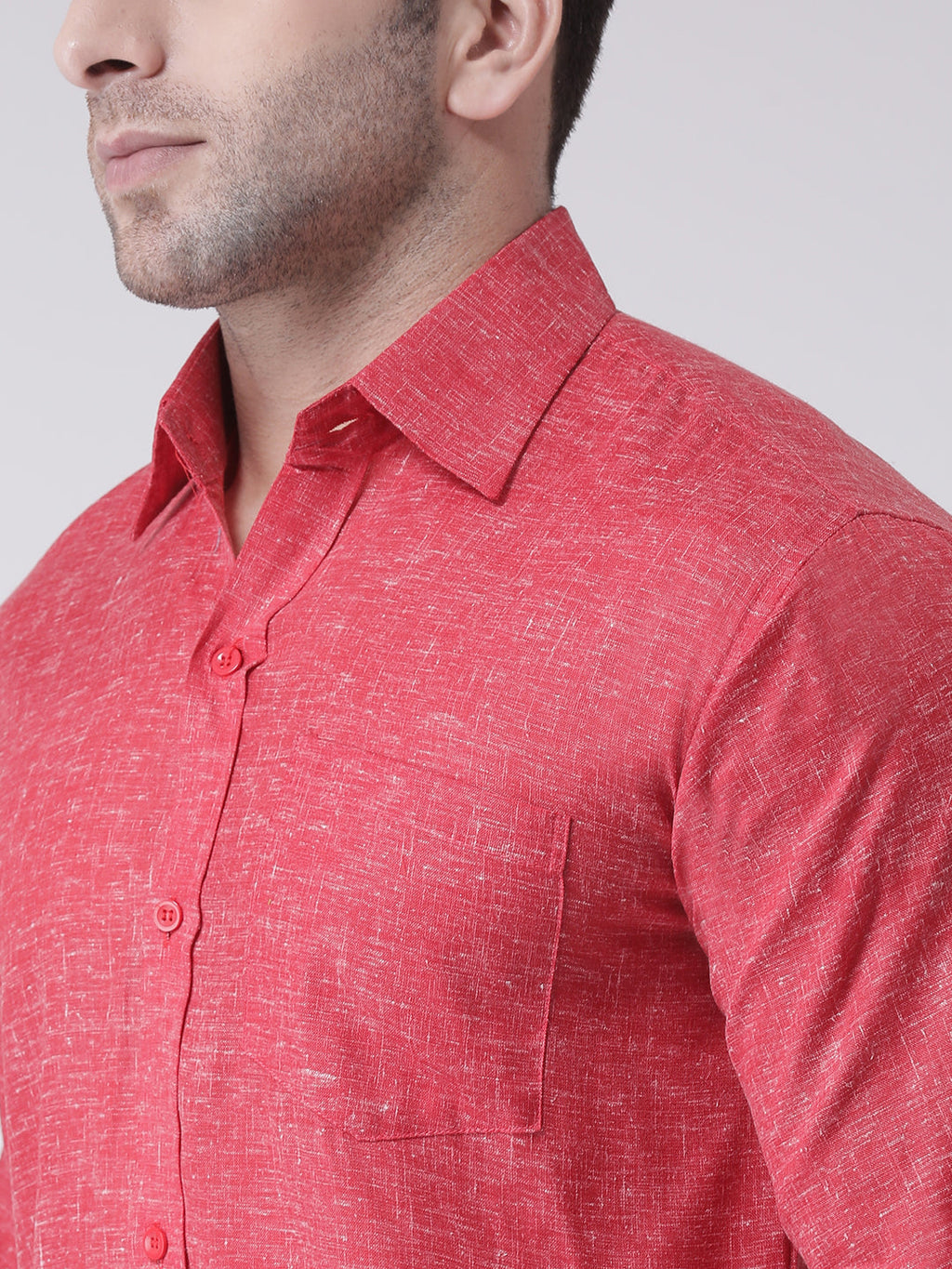 RIAG Red Men's Full Sleeves Shirt | Grocsy