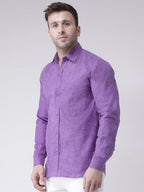 RIAG Purple Men's Full Sleeves Shirt | Grocsy
