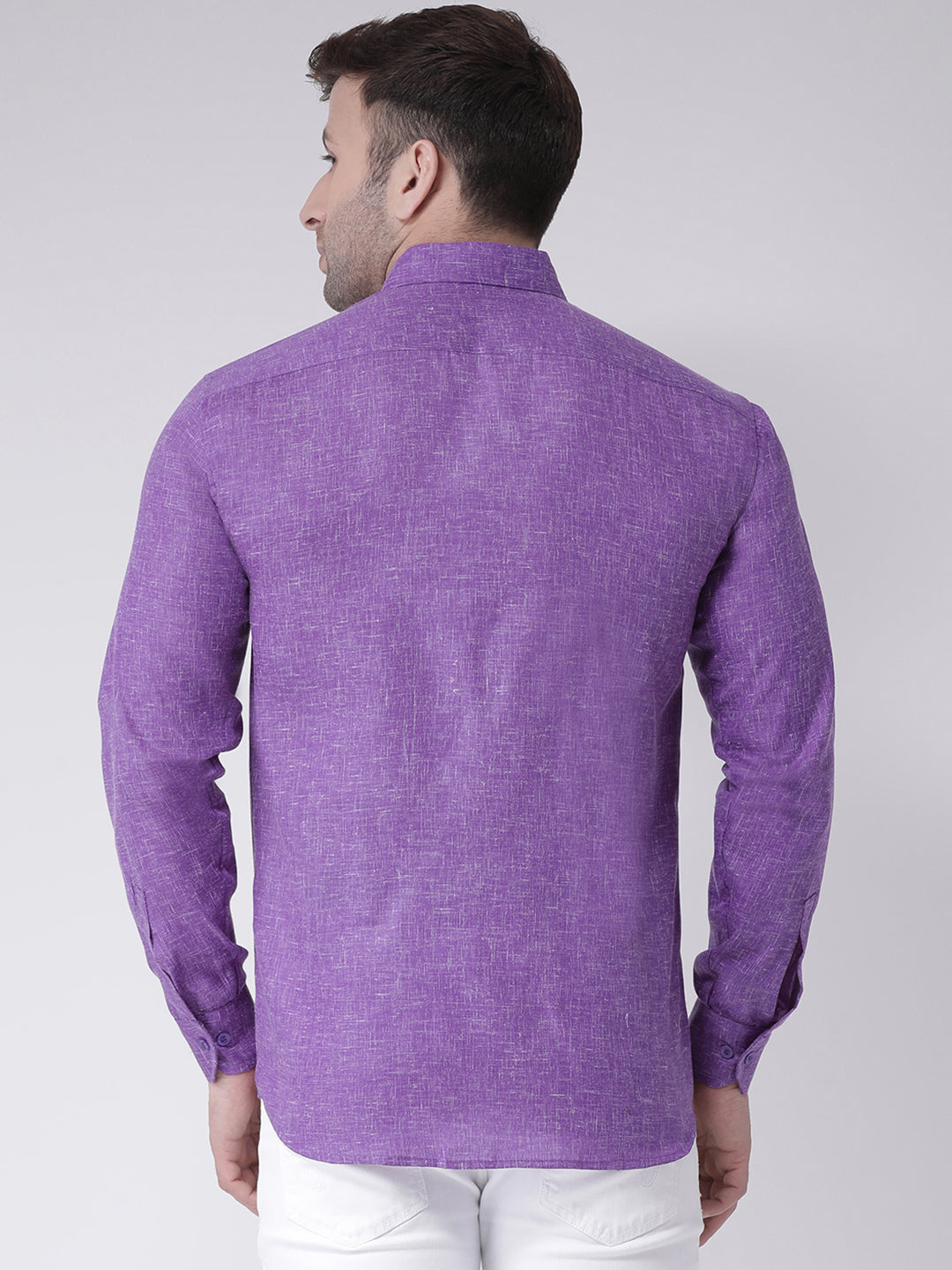 RIAG Purple Men's Full Sleeves Shirt | Grocsy