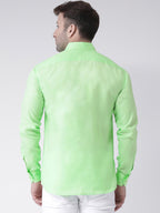 RIAG Green Men's Full Sleeves Shirt | Grocsy