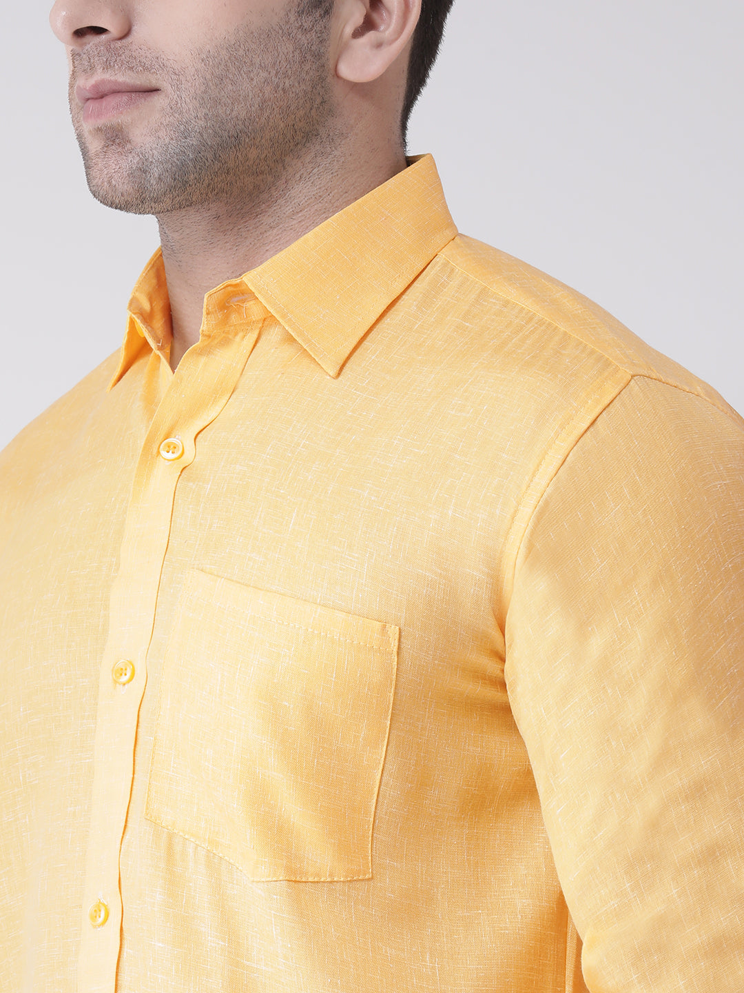RIAG Yellow Men's Full Sleeves Shirt | Grocsy