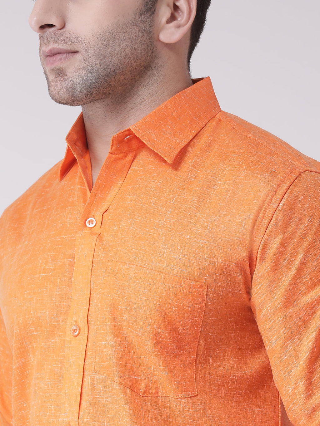 RIAG Orange Men's Full Sleeves Shirt | Grocsy