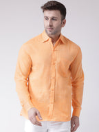RIAG Orange Men's Full Sleeves Shirt | Grocsy