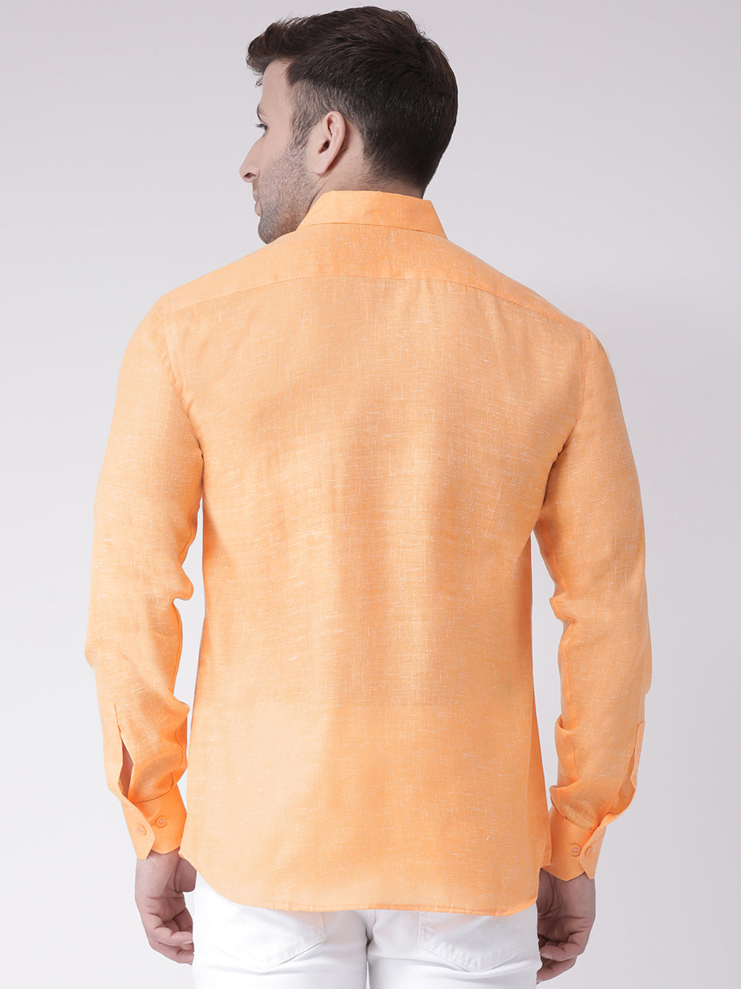RIAG Orange Men's Full Sleeves Shirt | Grocsy