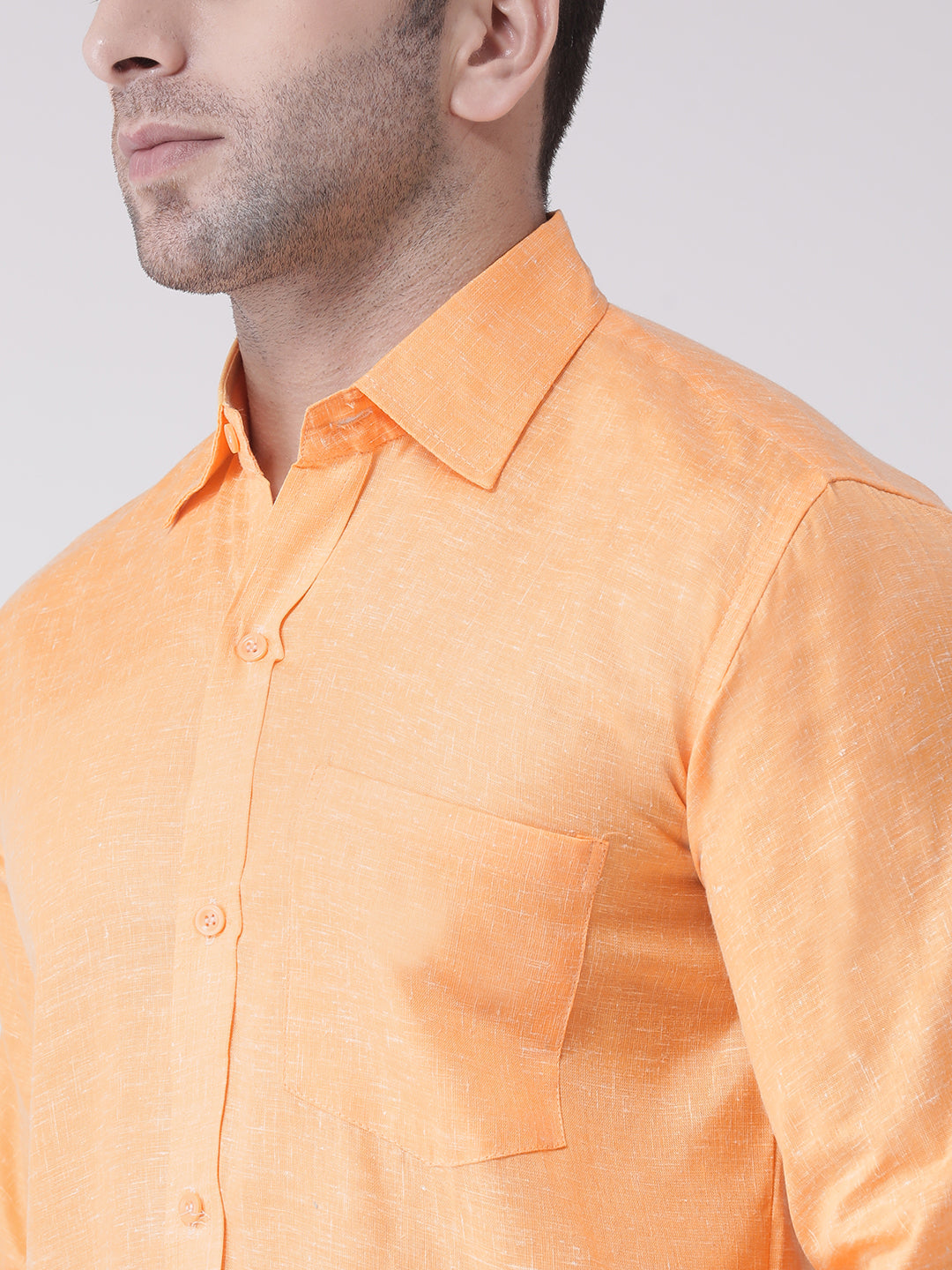 RIAG Orange Men's Full Sleeves Shirt | Grocsy