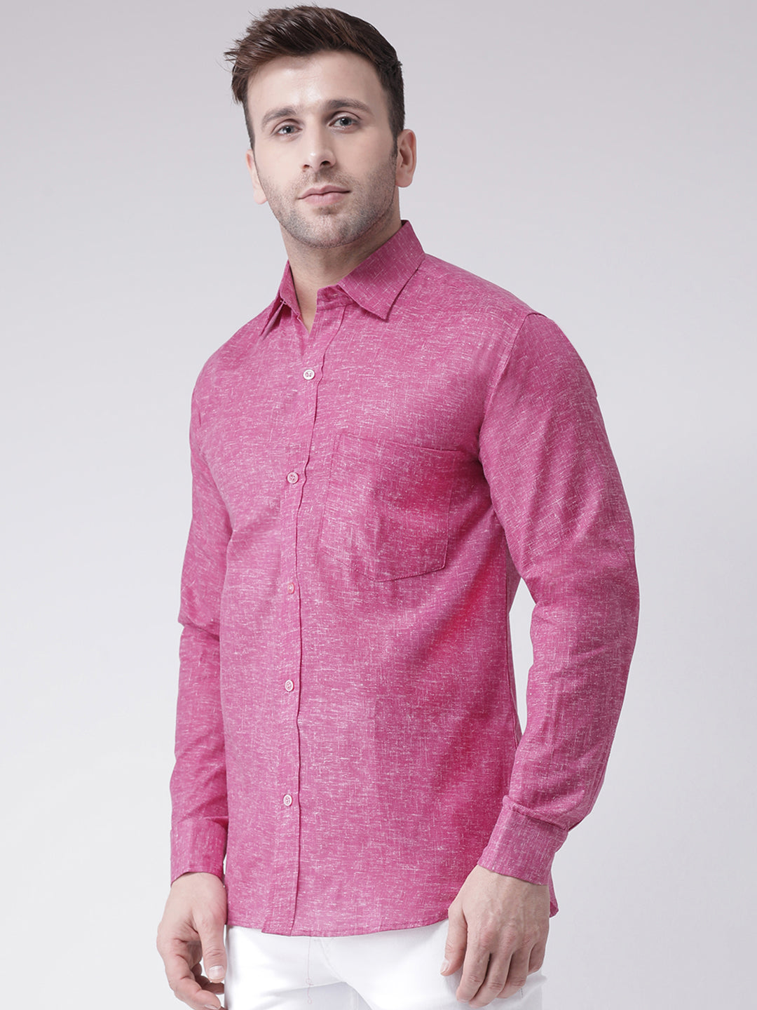 RIAG Purple Men's Full Sleeves Shirt | Grocsy