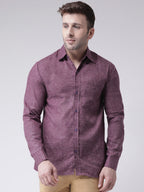 RIAG Purple Men's Full Sleeves Shirt | Grocsy