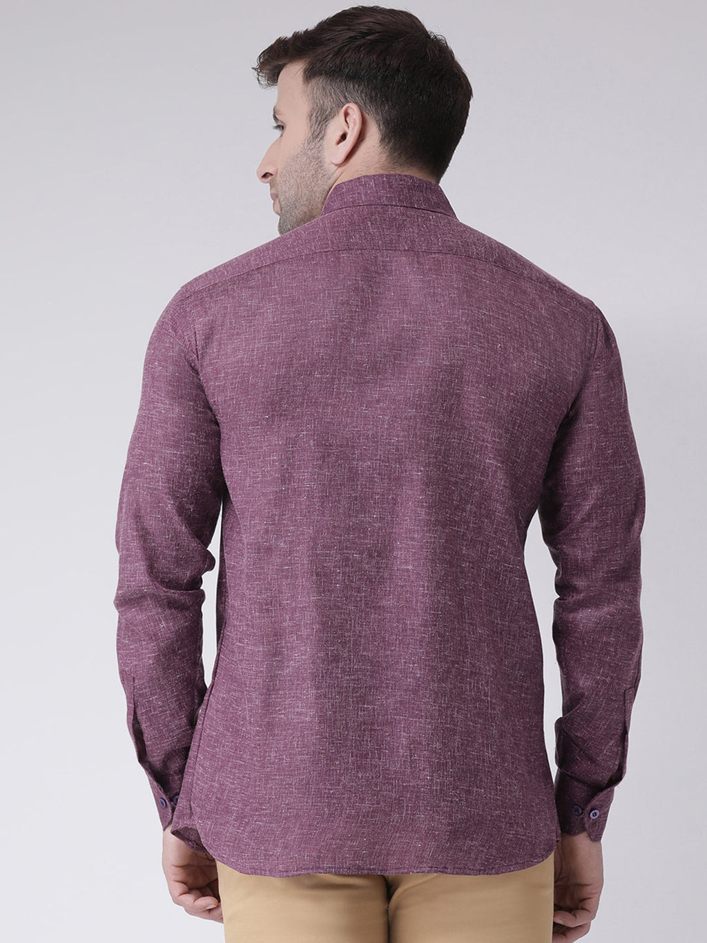 RIAG Purple Men's Full Sleeves Shirt | Grocsy