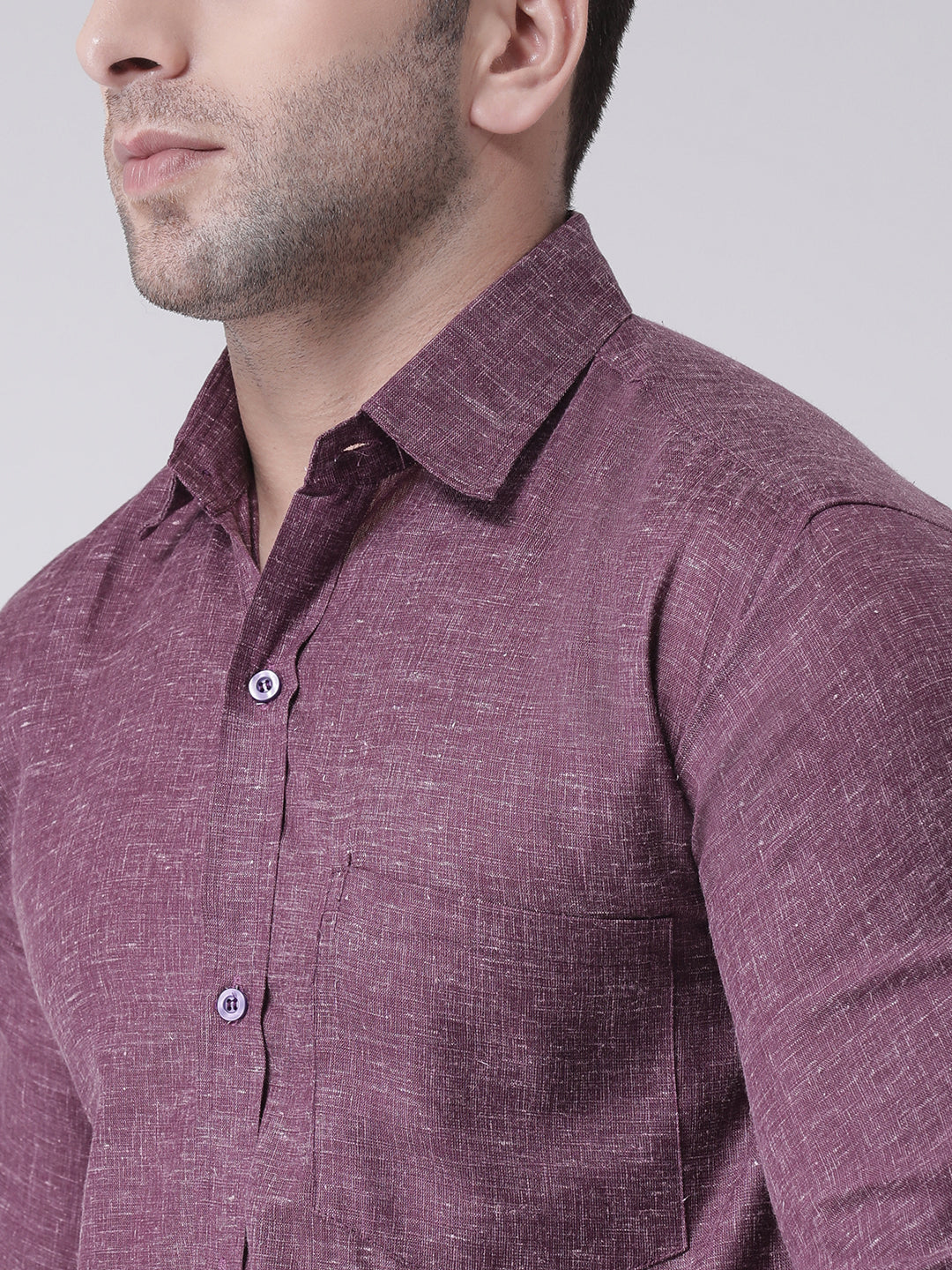 RIAG Purple Men's Full Sleeves Shirt | Grocsy