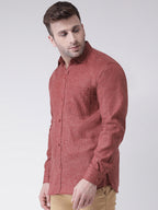 RIAG Brown Men's Full Sleeves Shirt | Grocsy