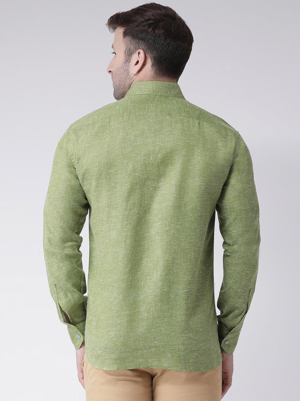 RIAG Green Men's Full Sleeves Shirt | Grocsy