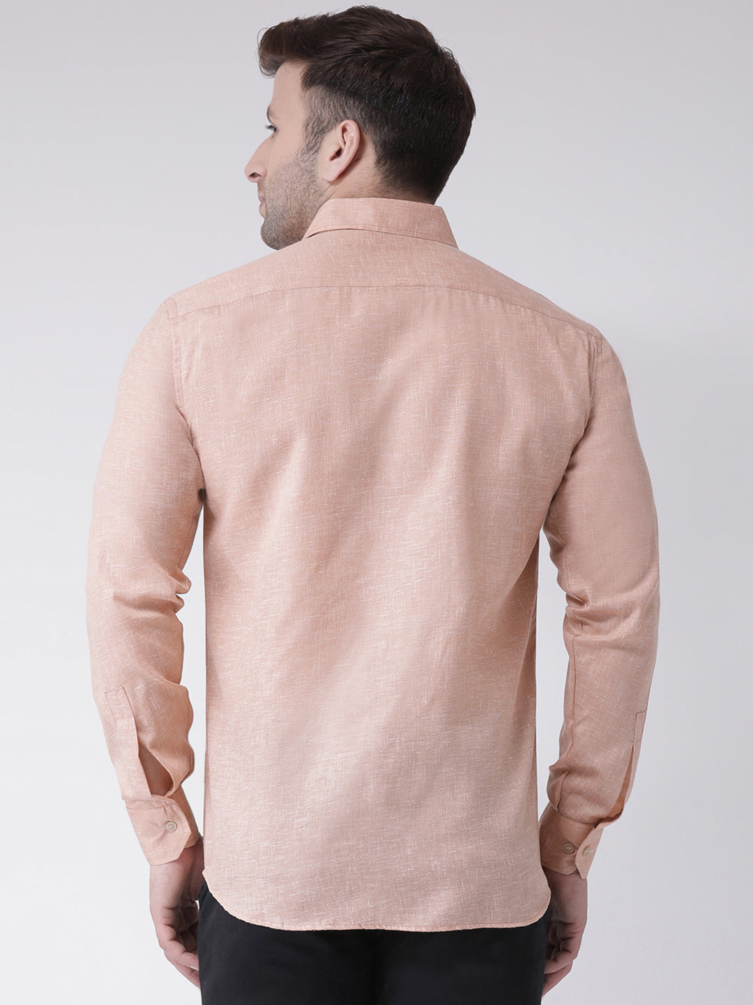 RIAG Beige Men's Full Sleeves Shirt | Grocsy