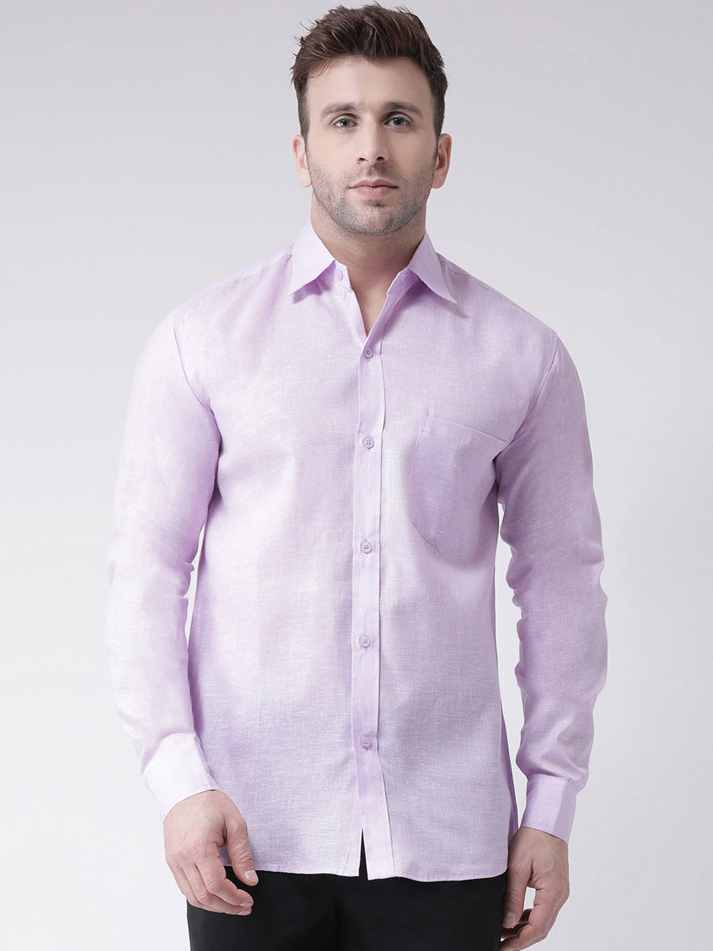 RIAG Purple Men's Full Sleeves Shirt | Grocsy