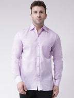 RIAG Purple Men's Full Sleeves Shirt | Grocsy