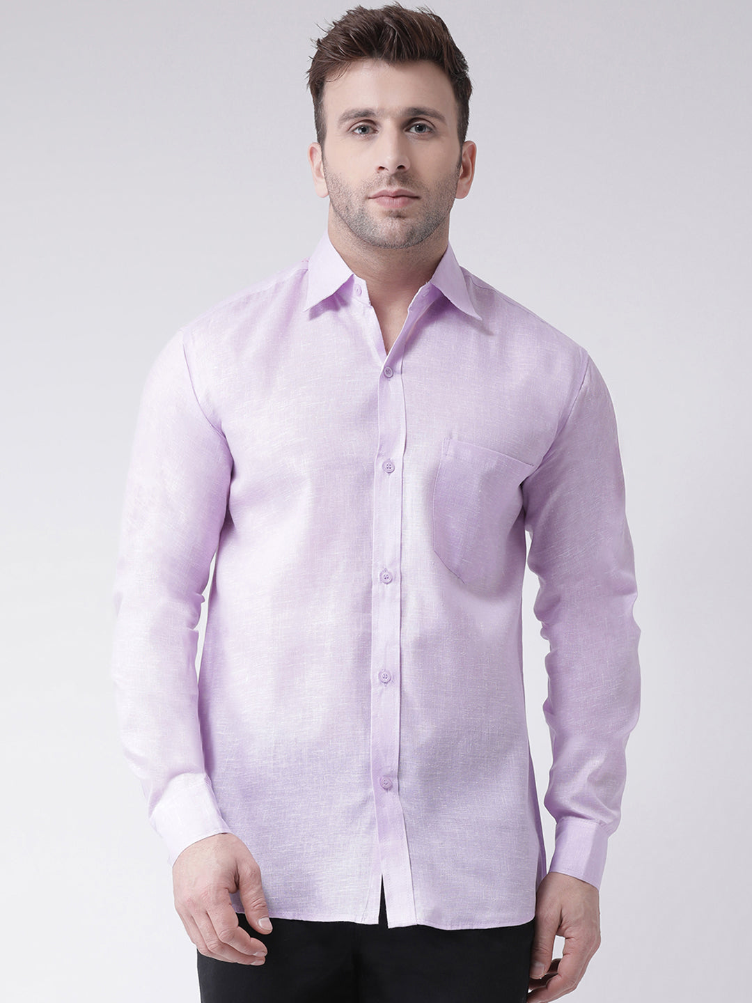 RIAG Purple Men's Full Sleeves Shirt | Grocsy