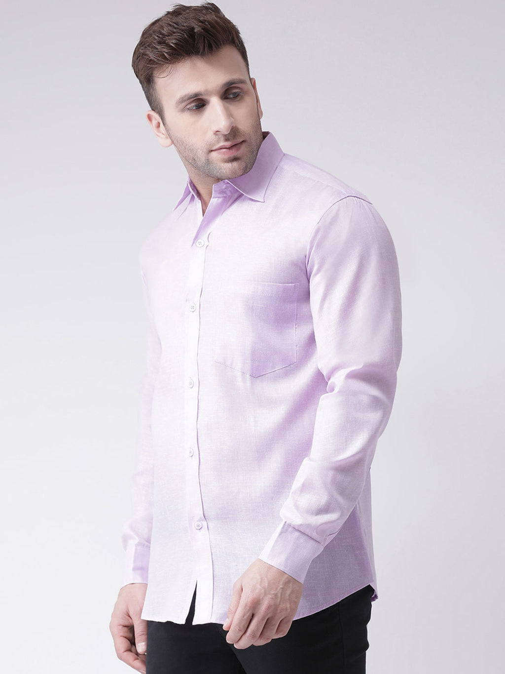 RIAG Purple Men's Full Sleeves Shirt | Grocsy