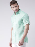RIAG Green Men's Half Sleeves Shirt | Grocsy