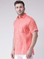 RIAG Orange Men's Half Sleeves Shirt | Grocsy