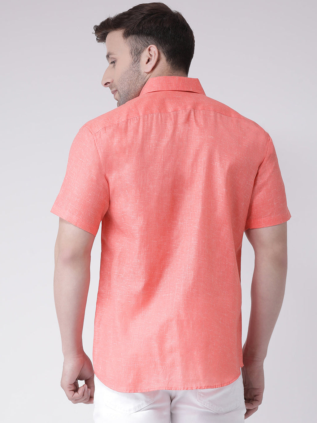 RIAG Orange Men's Half Sleeves Shirt | Grocsy